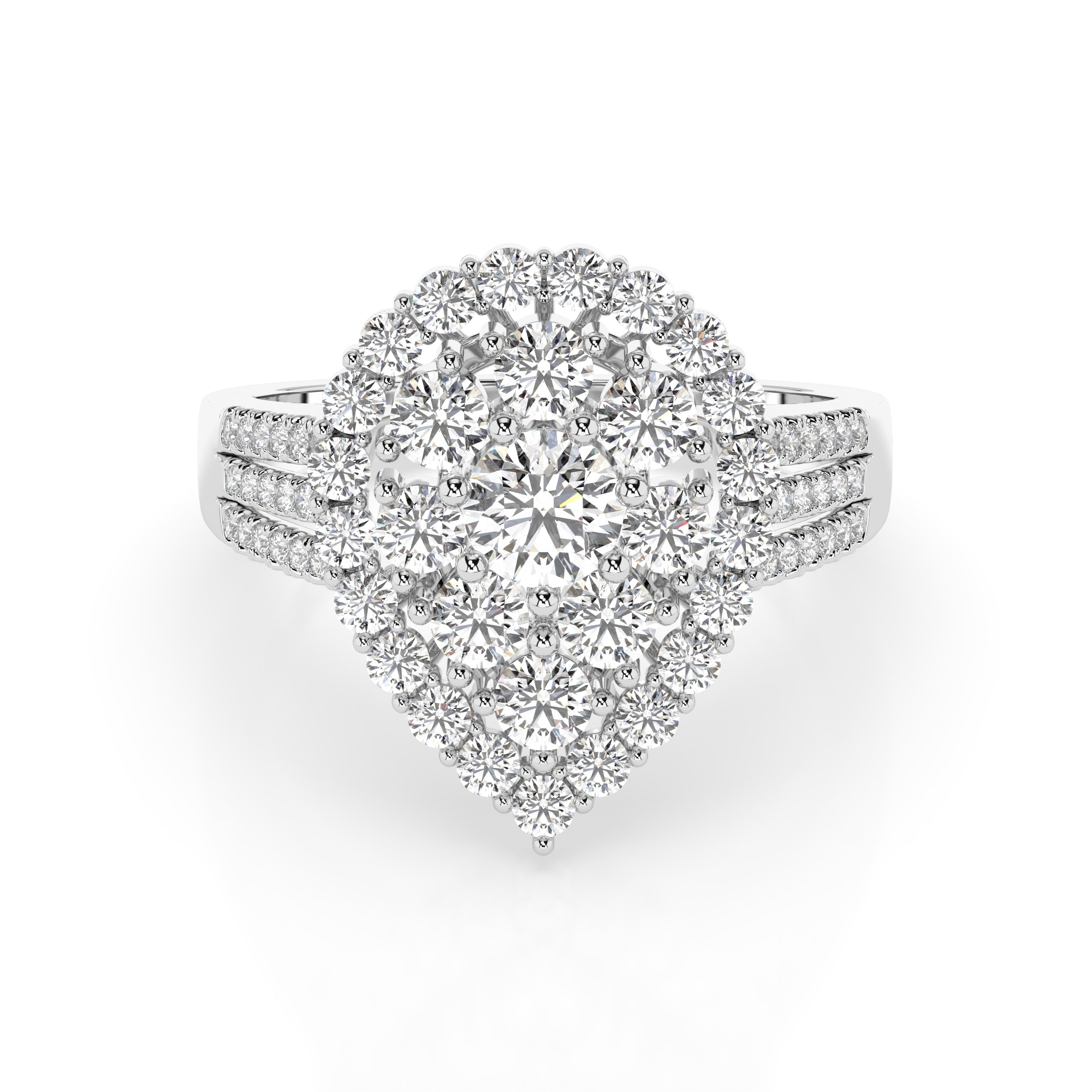 Pear Cut Splendor Ring