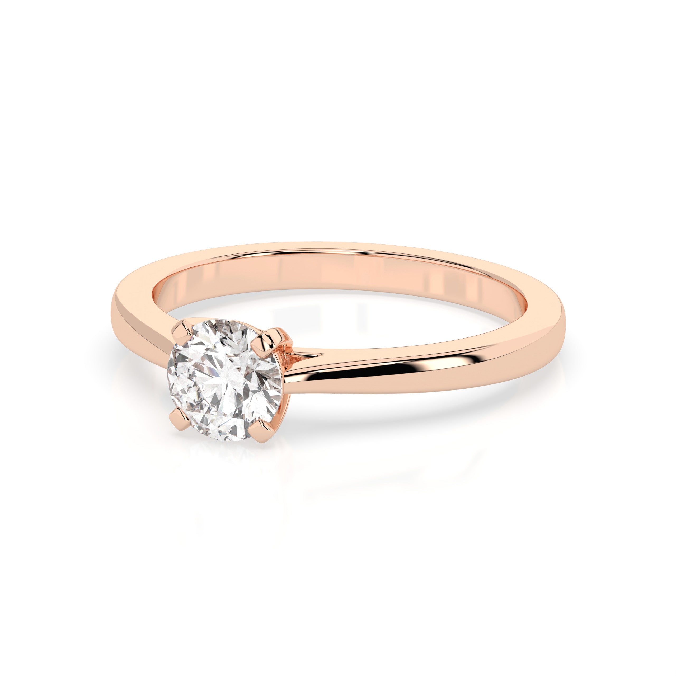 Classic Single Stone Moissanite Ring