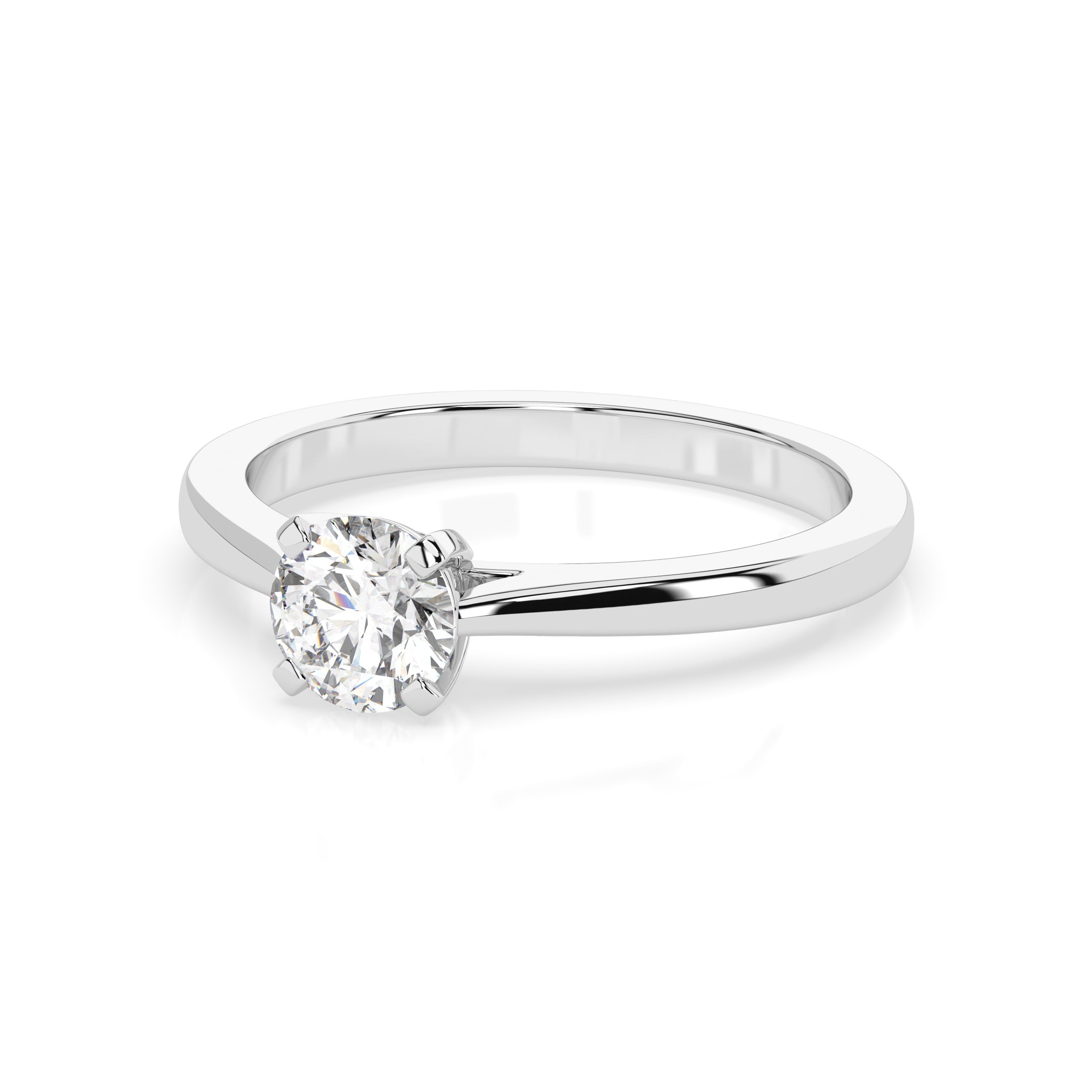 Classic Single Stone Moissanite Ring