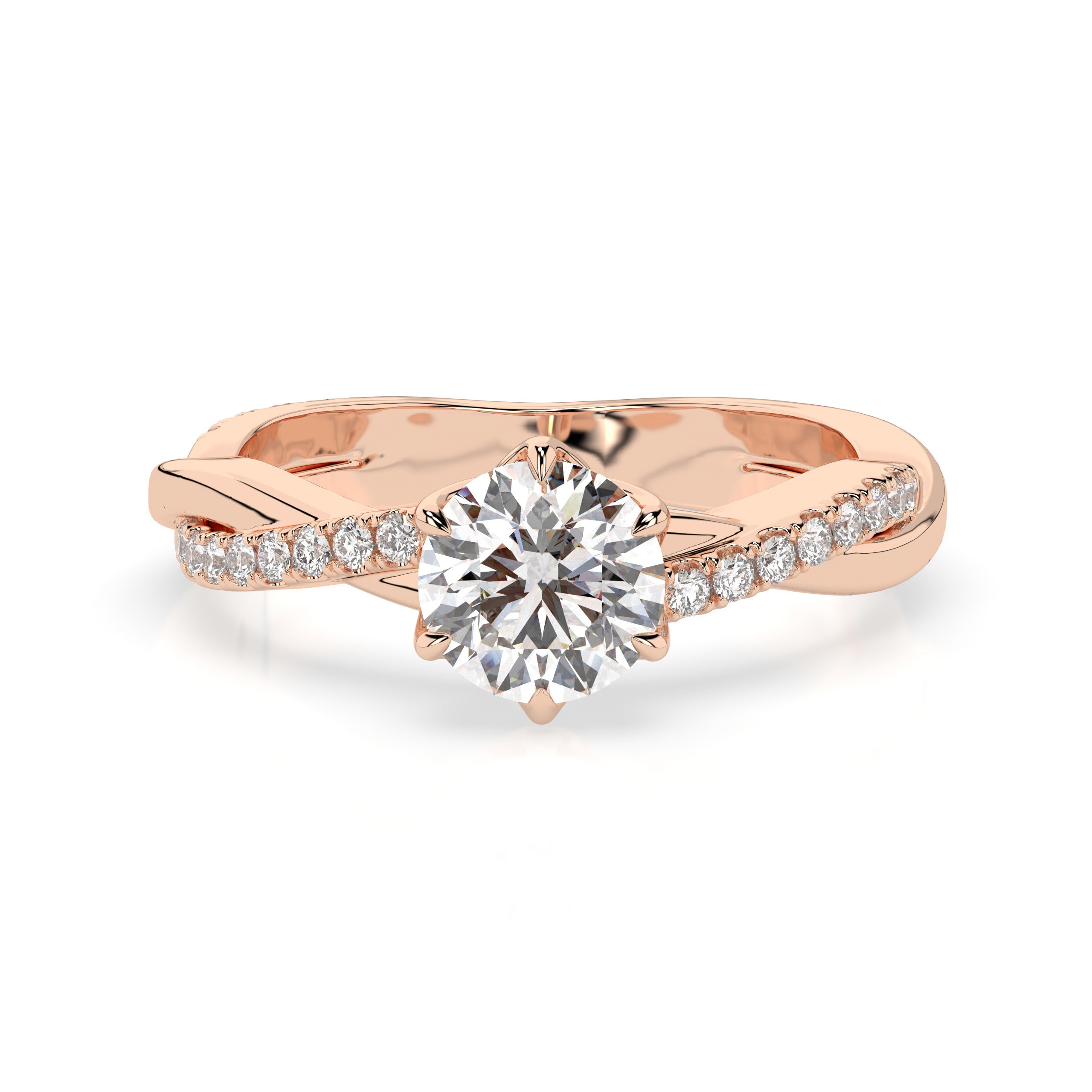 Brilliant Round Sparkle Ring