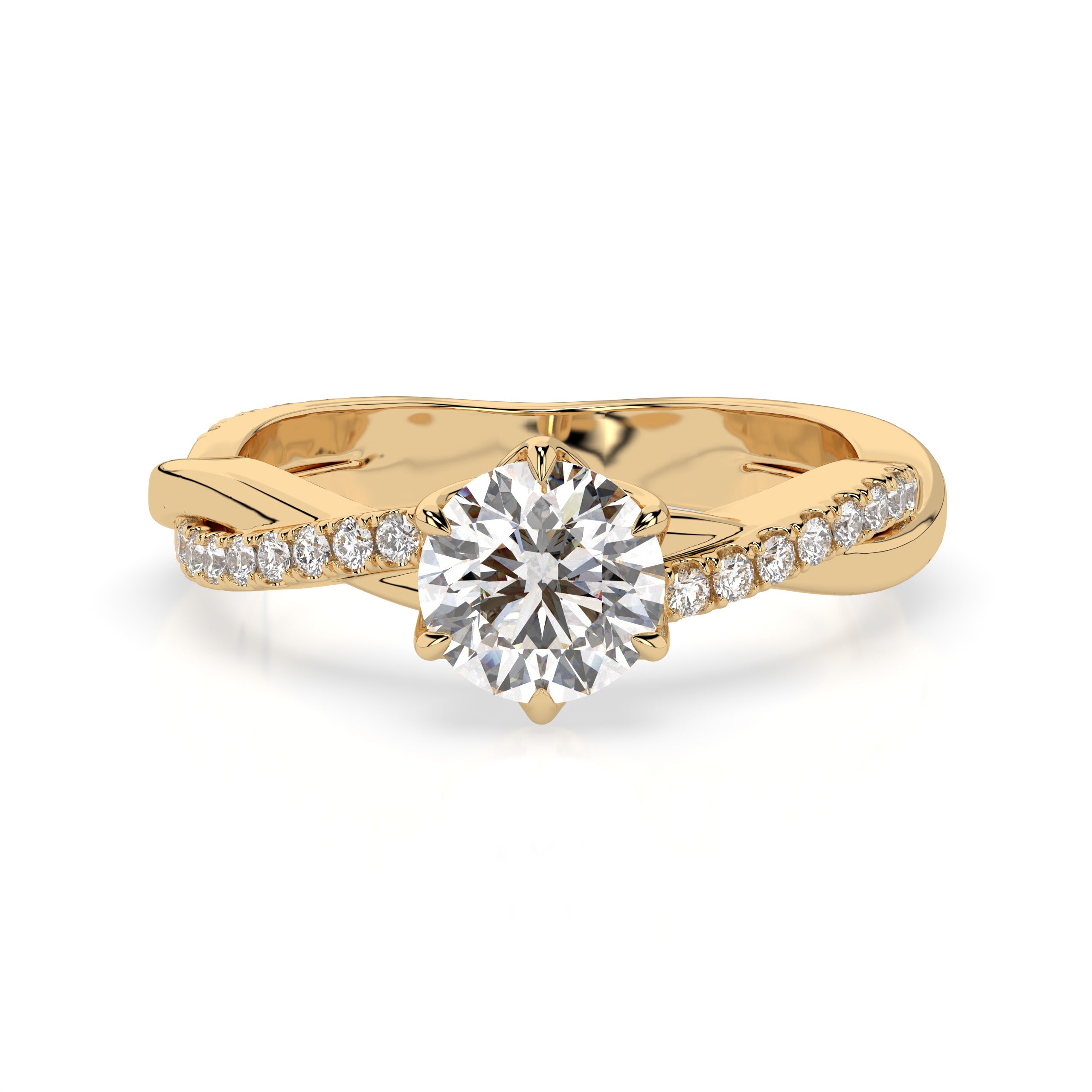 Brilliant Round Sparkle Ring