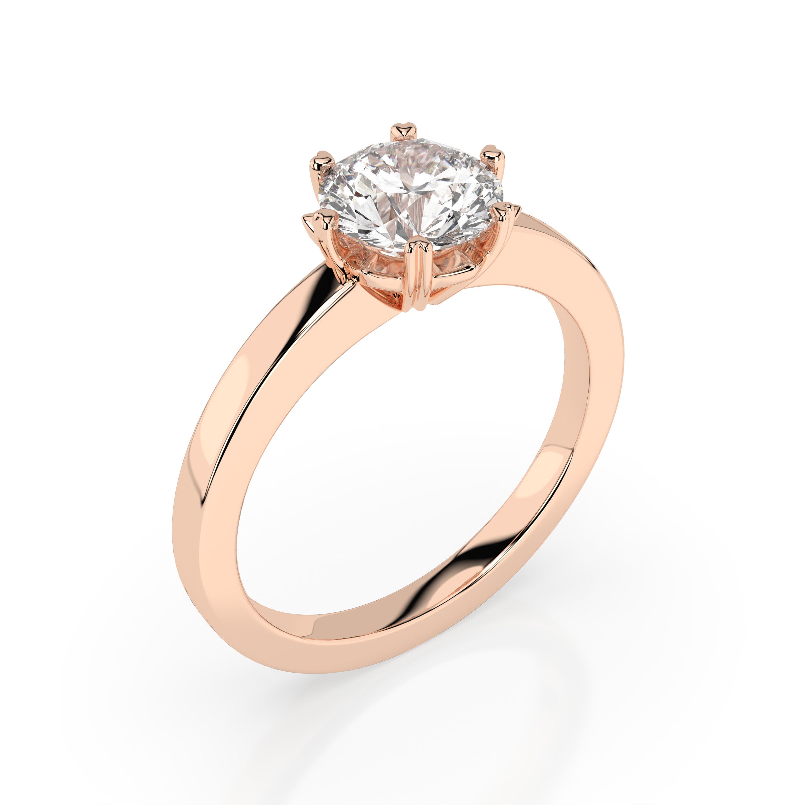 Classic Solitaire Moissanite Ring