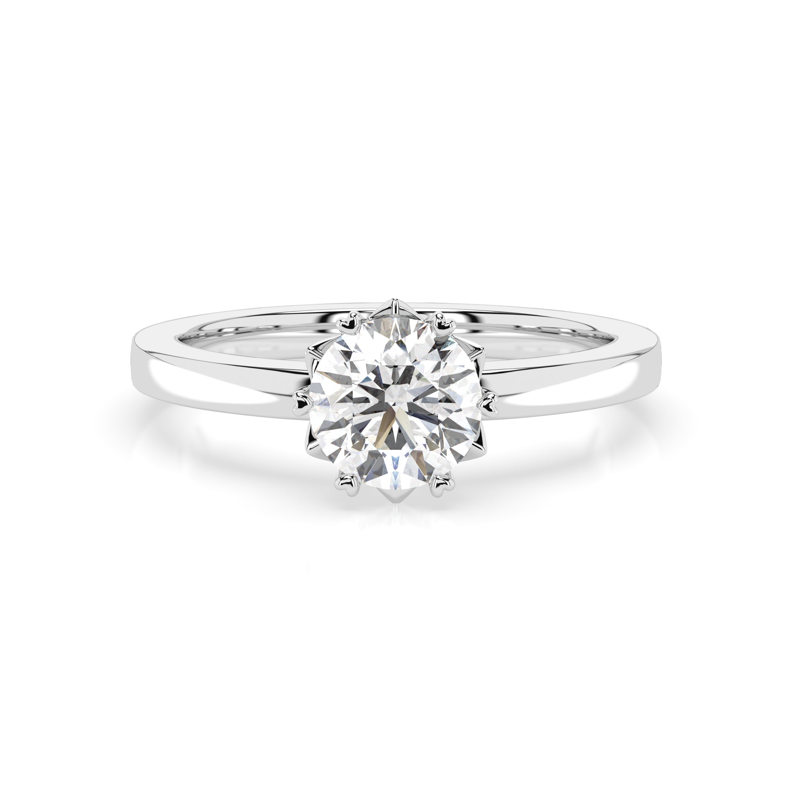 Classic Solitaire Moissanite Ring